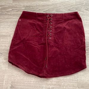 Corduroy Mini Skirt